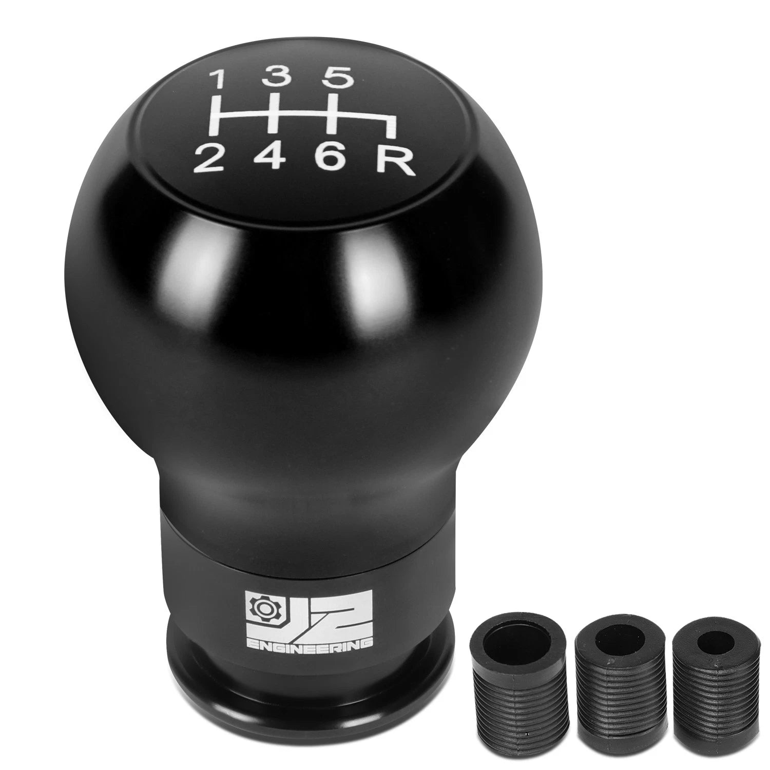 J2 Universal Aluminum Shift Knob Black Teardrop | Built Supply Co