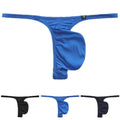 Men Underwear Thongs Gstring Low Rise Large Bulge Pouch For