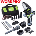 WORKPRO 3-in-1 Cordless Detail Belt Sander Mini Chain Saws Electric
