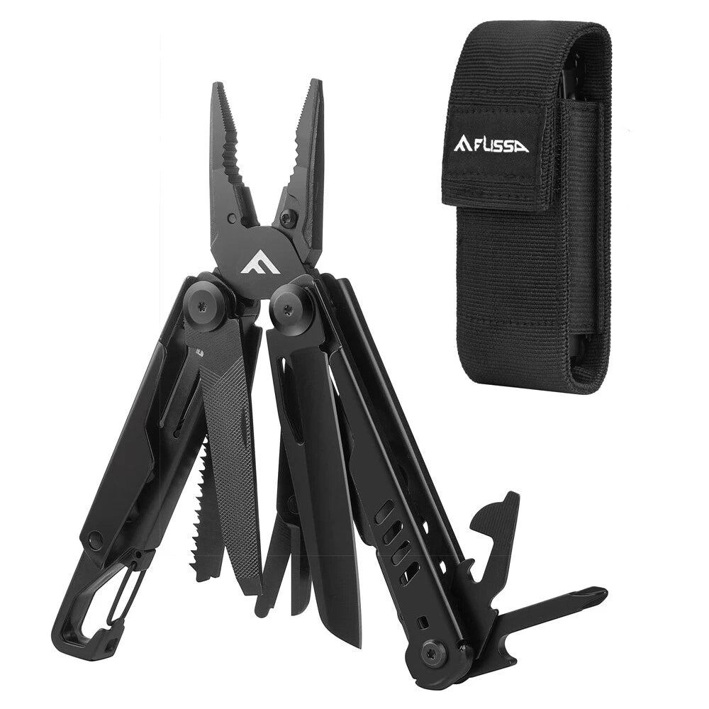 Flissa 15 In 1 Multi Tool Pliers Portable Survival Compact Folding