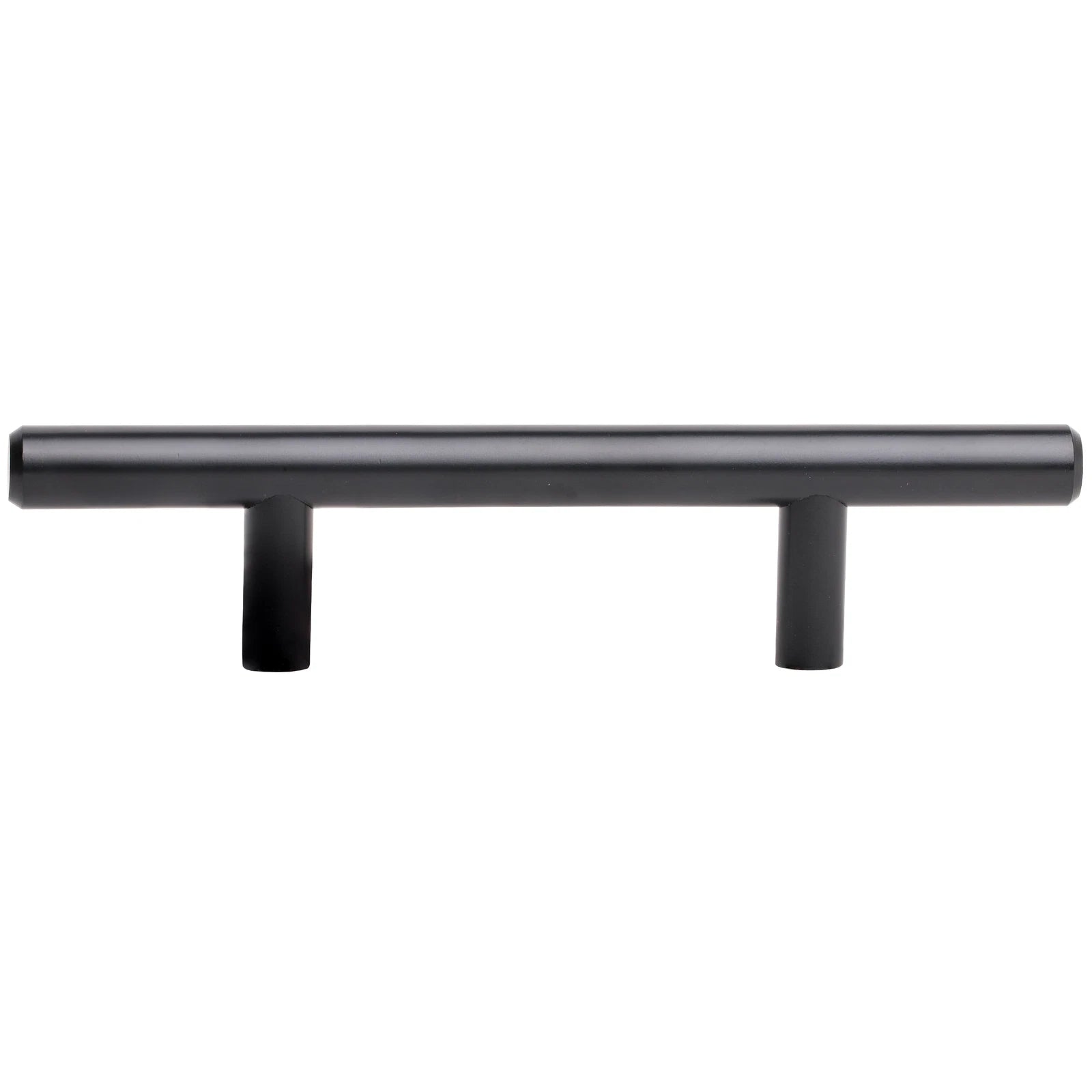 Solid Metal Bar Pull / Handle, Matte Black, 3" Hole Centers, 6"