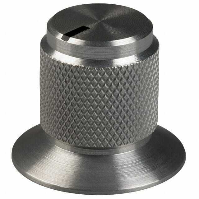 Knurled Knob with Skirt 0.250" Metal
