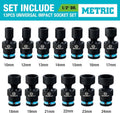 DURATECH 13-Piece Impact Swivel Socket Set by DURATECH