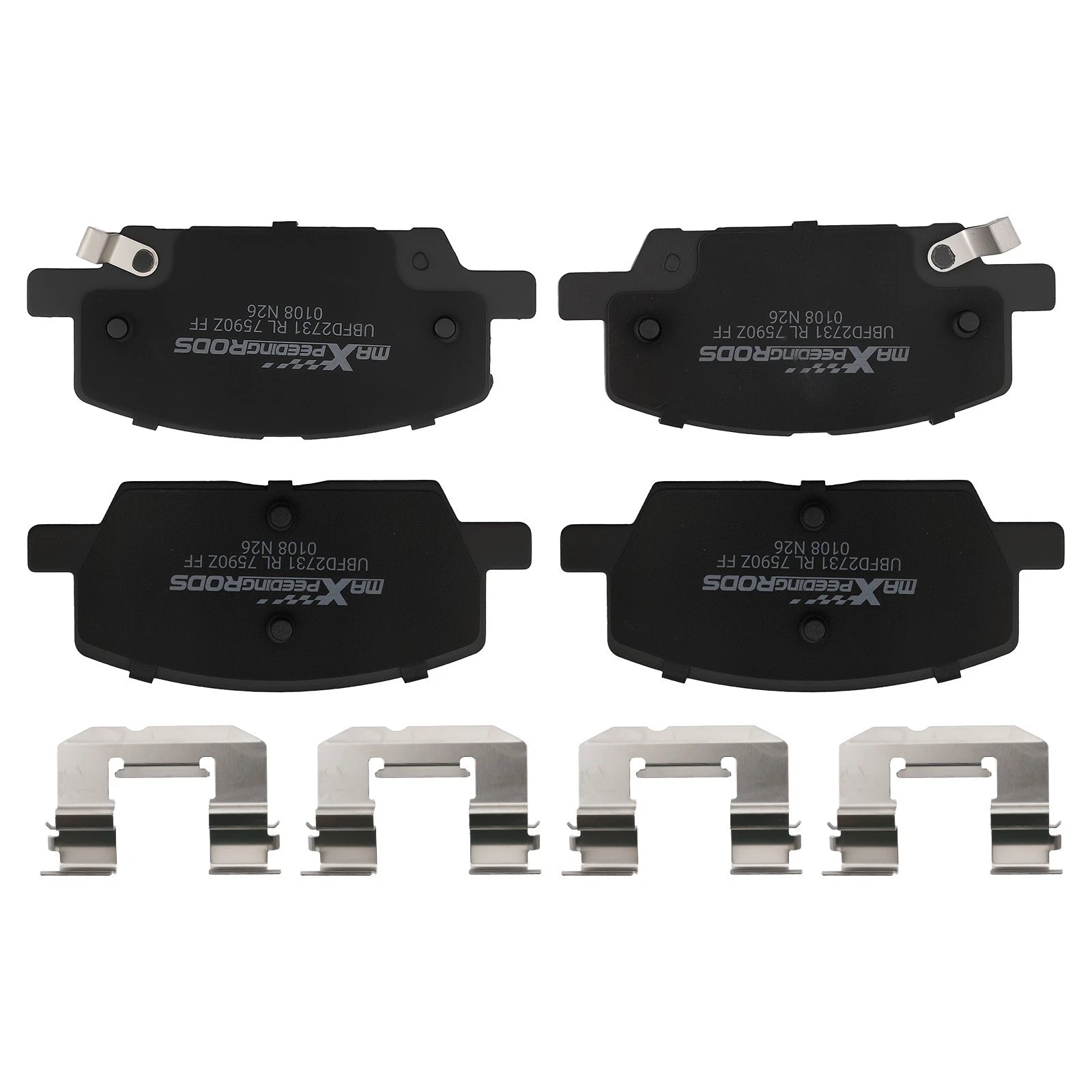 Front Left&amp;Right Brake Pads Set for Buick Encore/Chevrol<wbr/>et Trax 18-22 w/Hardware