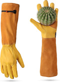 WORKPRO Long Leather Gardening Gloves by WORKPRO
