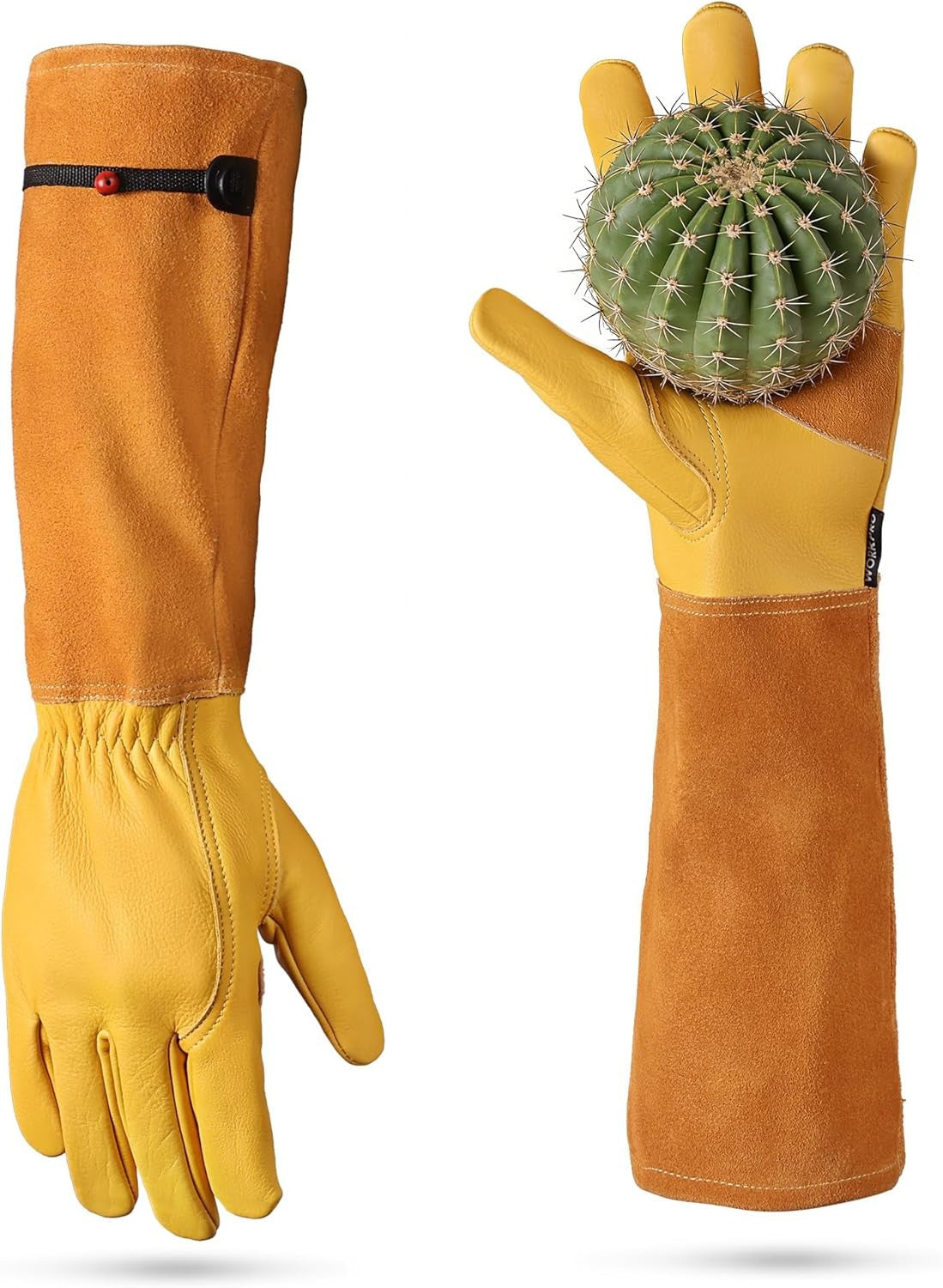 WORKPRO Long Leather Gardening Gloves by WORKPRO