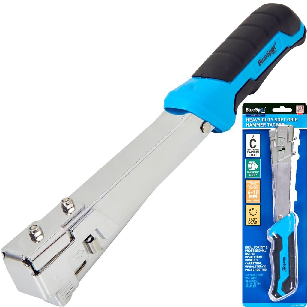 BlueSpot Hammer Tacker - Staple Gun for Carpeting by BlueSpot