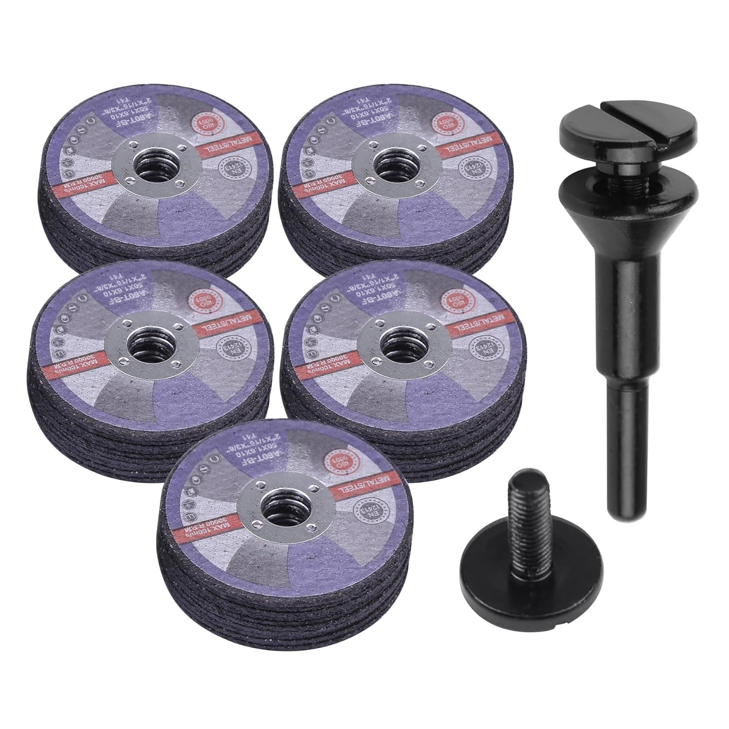 50 Pack 2 Inch Die Grinder Cut-Off Wheel and 3/8 in Arbor Hole 1/4In
