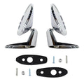 Chrome Outside Door Rearview Mirror Kit For Dodge | Built Supply Co
