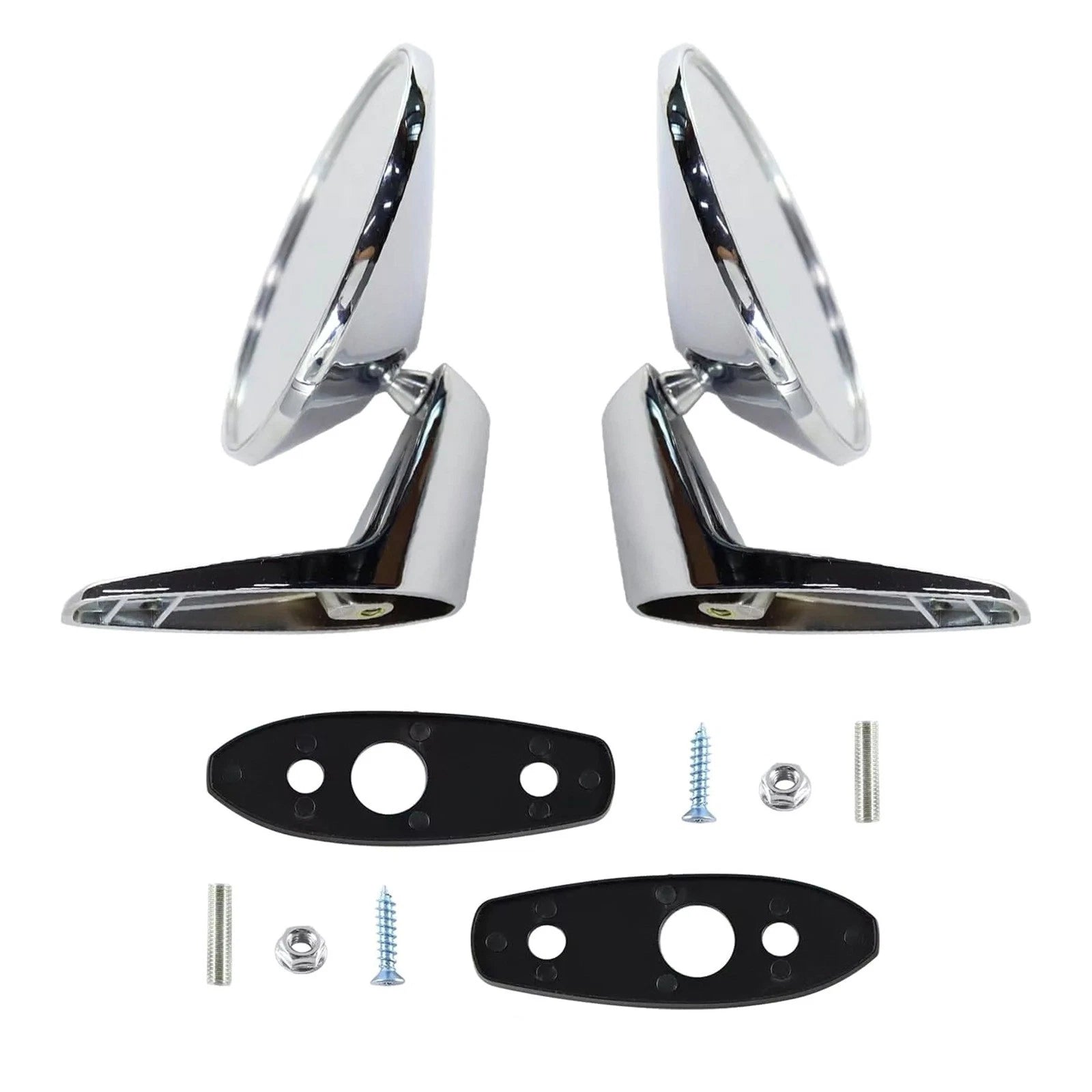 Chrome Outside Door Rearview Mirror Kit For Dodge | Built Supply Co