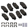 Front Rear L&amp;R Brake Pads Set for Kia Sorento 2011-2015 Hyundai Santa Fe 2010-12