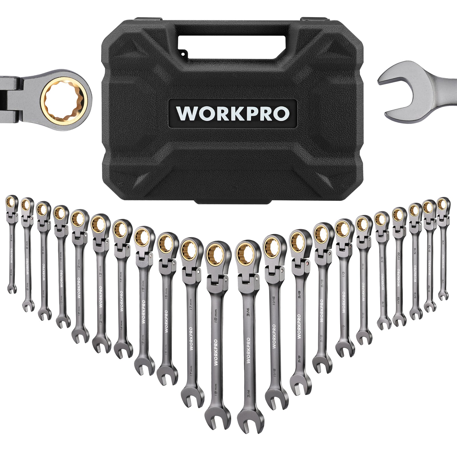 WORKPRO 22-Piece Ratcheting Wrench Set by WORKPRO