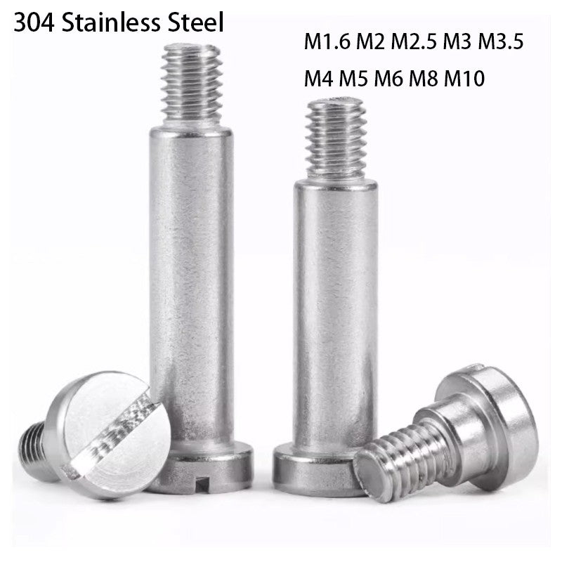 304 Stainless Steel Slotted Shoulder Screws M1.6-M10