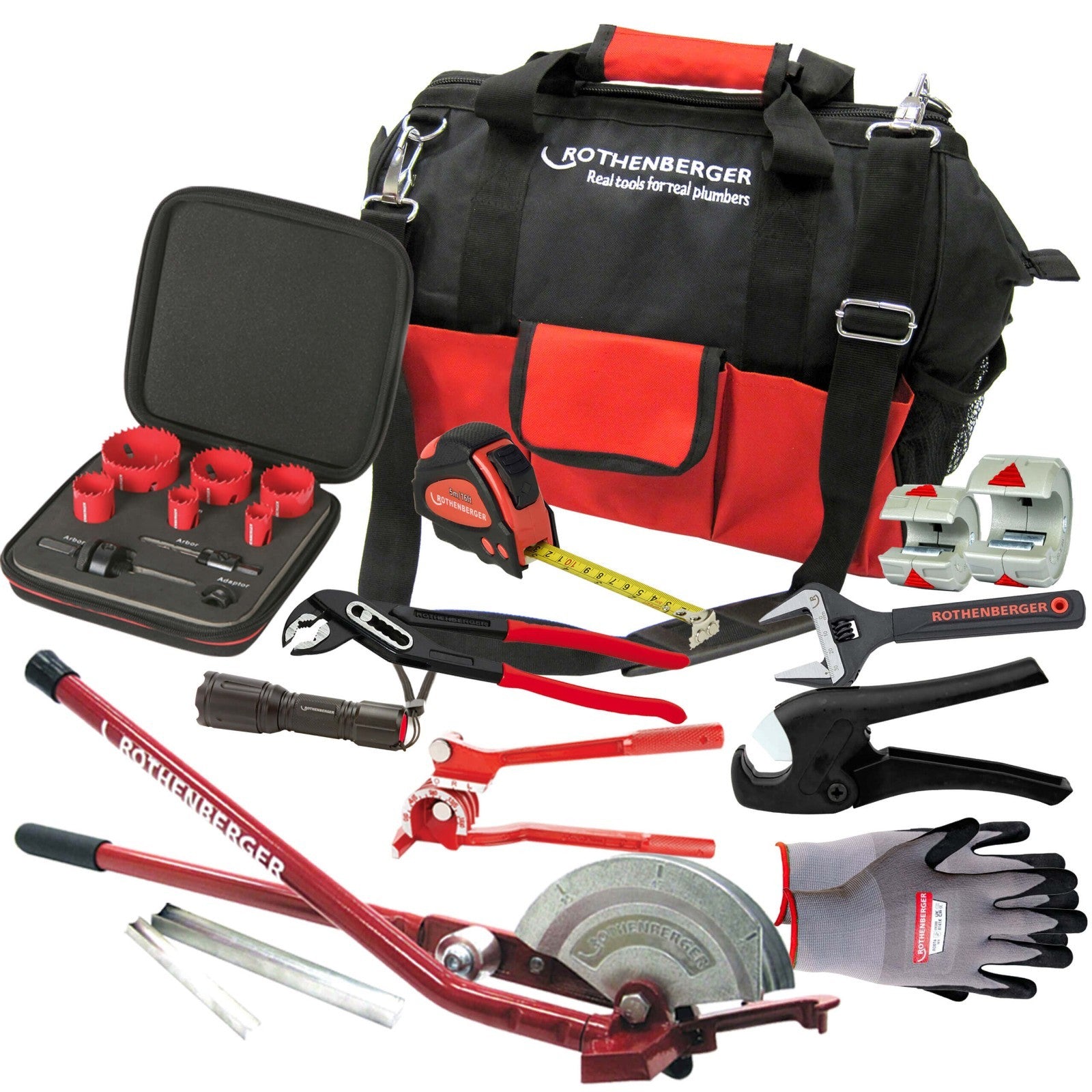 Rothenberger Tool Bag Kit with Bender, Cutters & Gloves