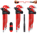 30PC L-Hex Torx Key Set Ball End Allen Wrench Grip Handle Extension Bar S2 Steel