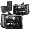 For 2007-2013 Gmc Sierra 1500 Pair Black/clear | Built Supply Co