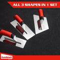 Goldblatt 3 Piece Stainless Steel Trowel Set by Goldblatt