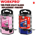 WORKPRO SK5 Utility Knife Blades 100-Pack Utility Blades Replacement