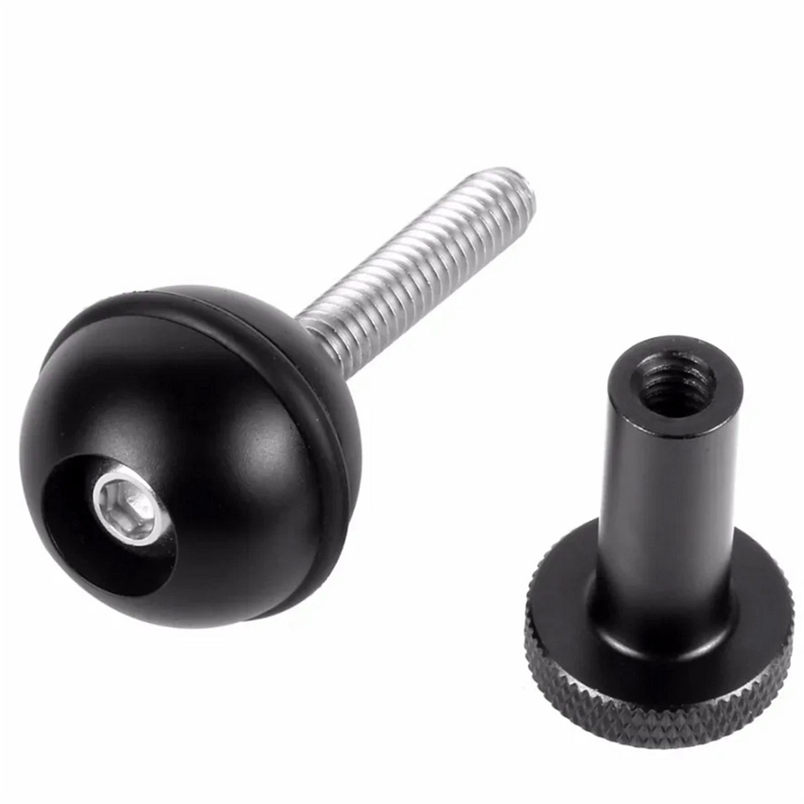 1in Metal Ball Head Adapter 1/4 Screw Fixed Mount For Camera
