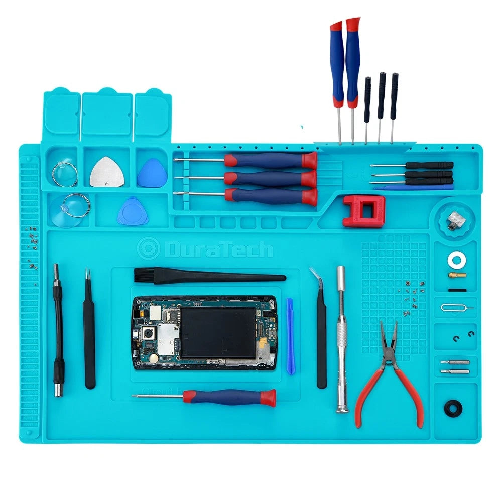 DURATECH Silicone Magnetic Soldering Mat Electronics Repair Heat Resistant 932°F