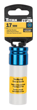 Titan 1/2-Inch Drive 17mm Deep Lug Nut Socket by Titan