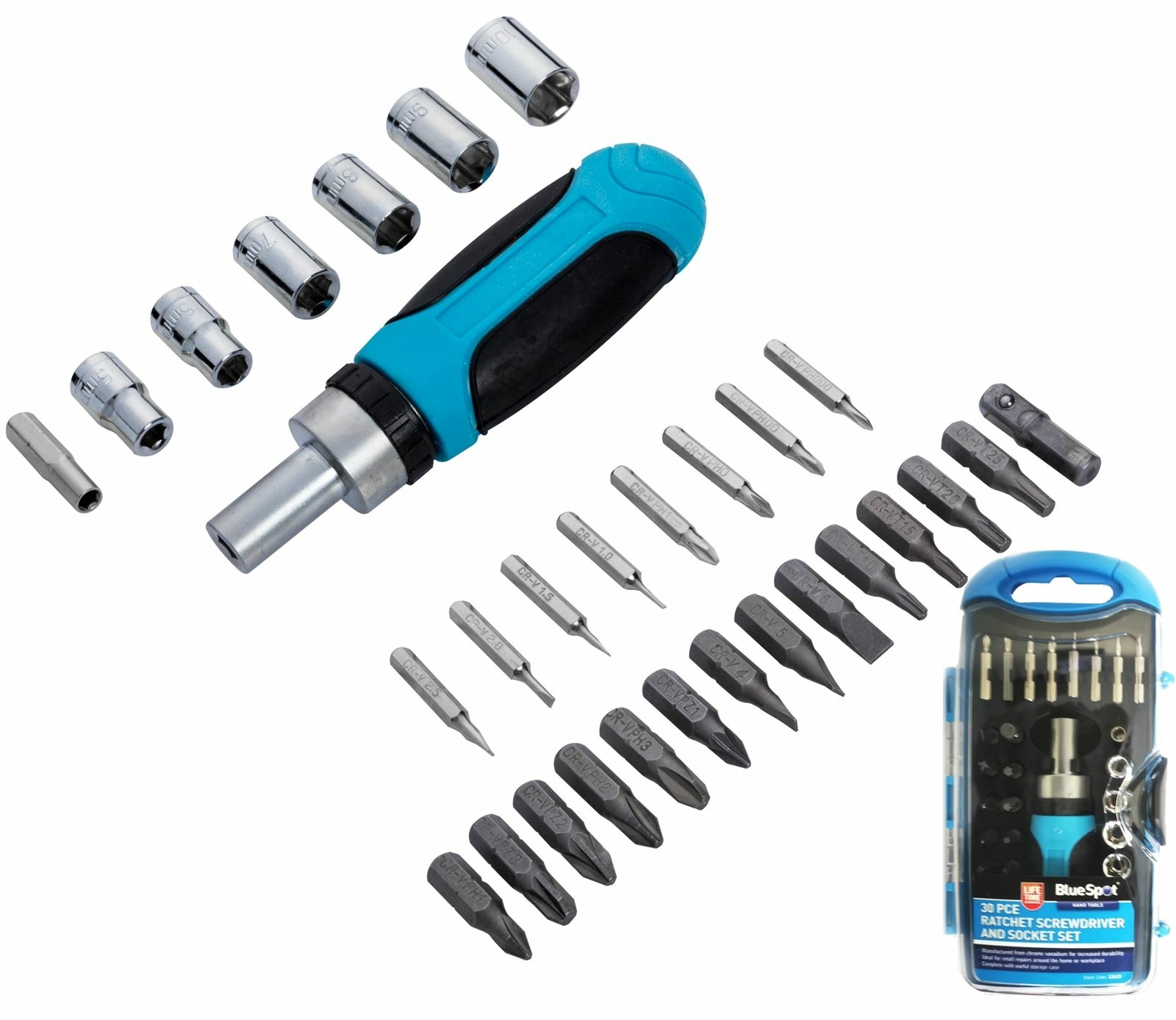 BlueSpot Nylon Abrasive Filament Brush Drill Set by BlueSpot