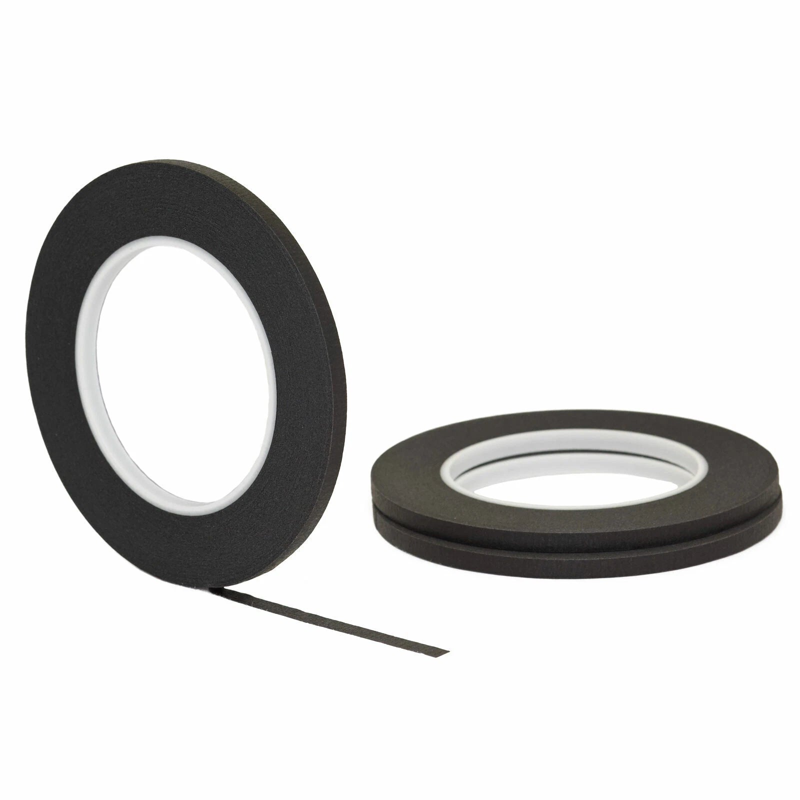 3 Pack 1/4" .25 Inch X 60yd (6mm X 55m) Thin Stikk Black Painters