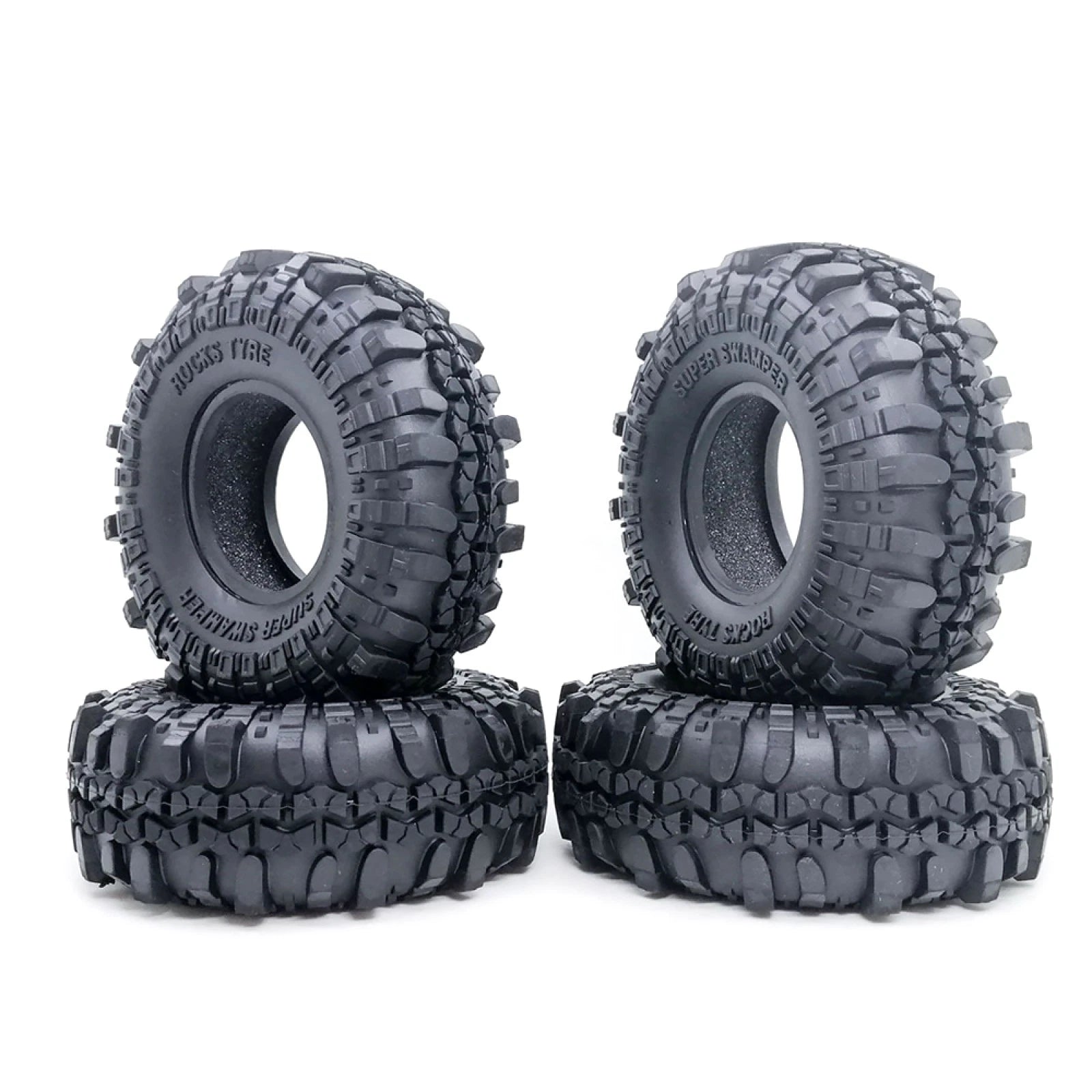1/10 Rc Car 110mm Rubber Car Wheel Tires For Axial Scx10 4wd D90 Tf2