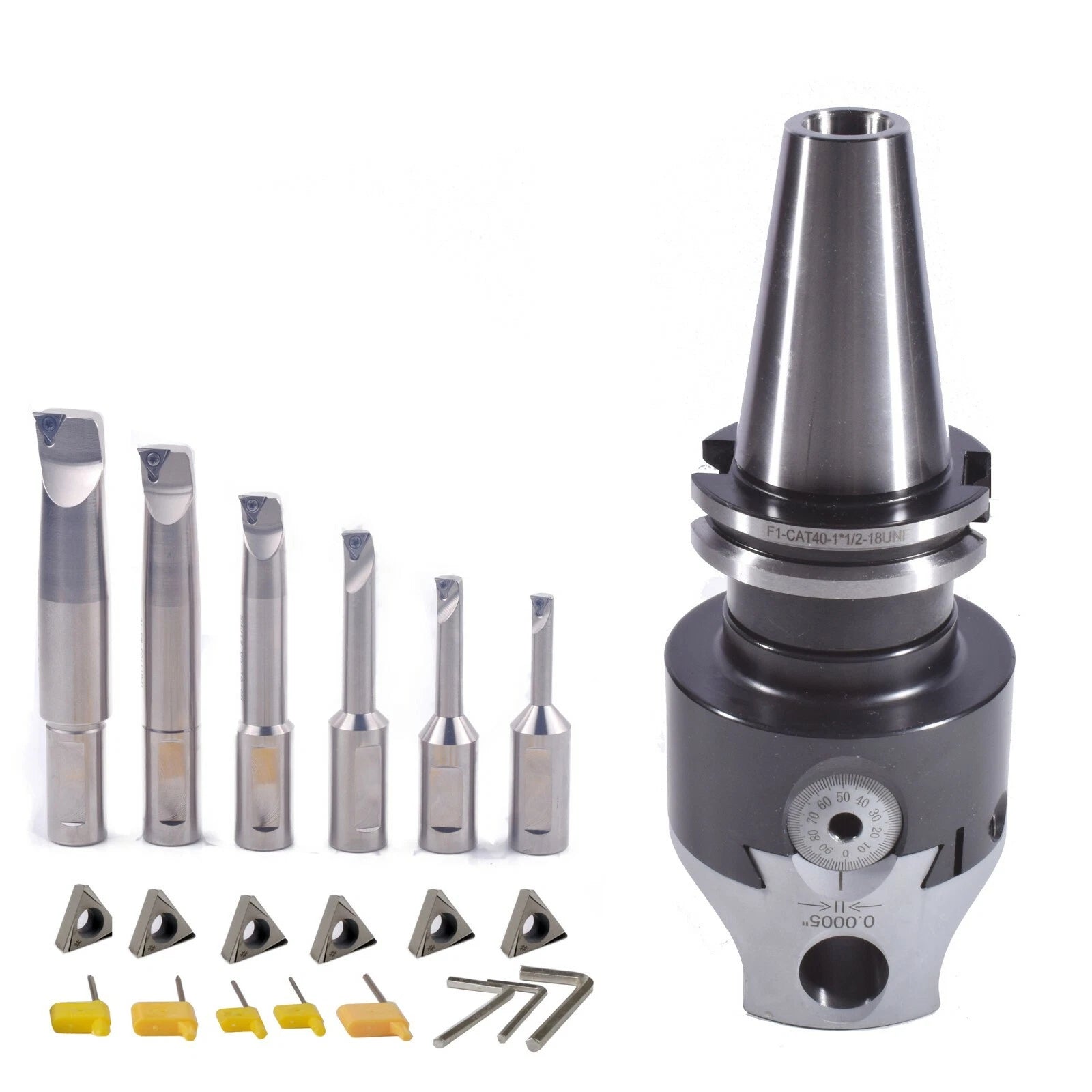 New Cat40 3inch Boring Head Set With 6 Indexable | Built Supply Co