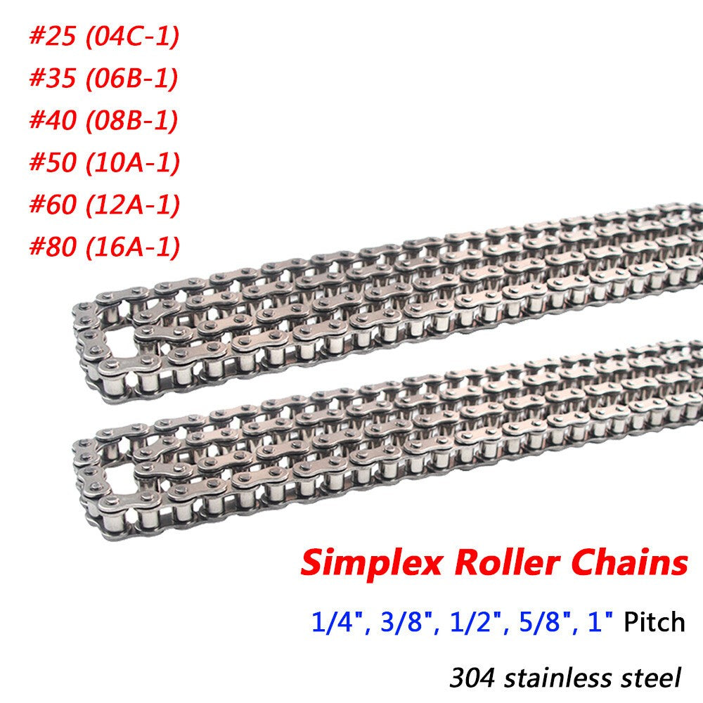 #25/35/40 Simplex Roller Chains