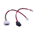 10pack Type C Female Pigtail Cable To 2 Pin Wire Connecter Fast