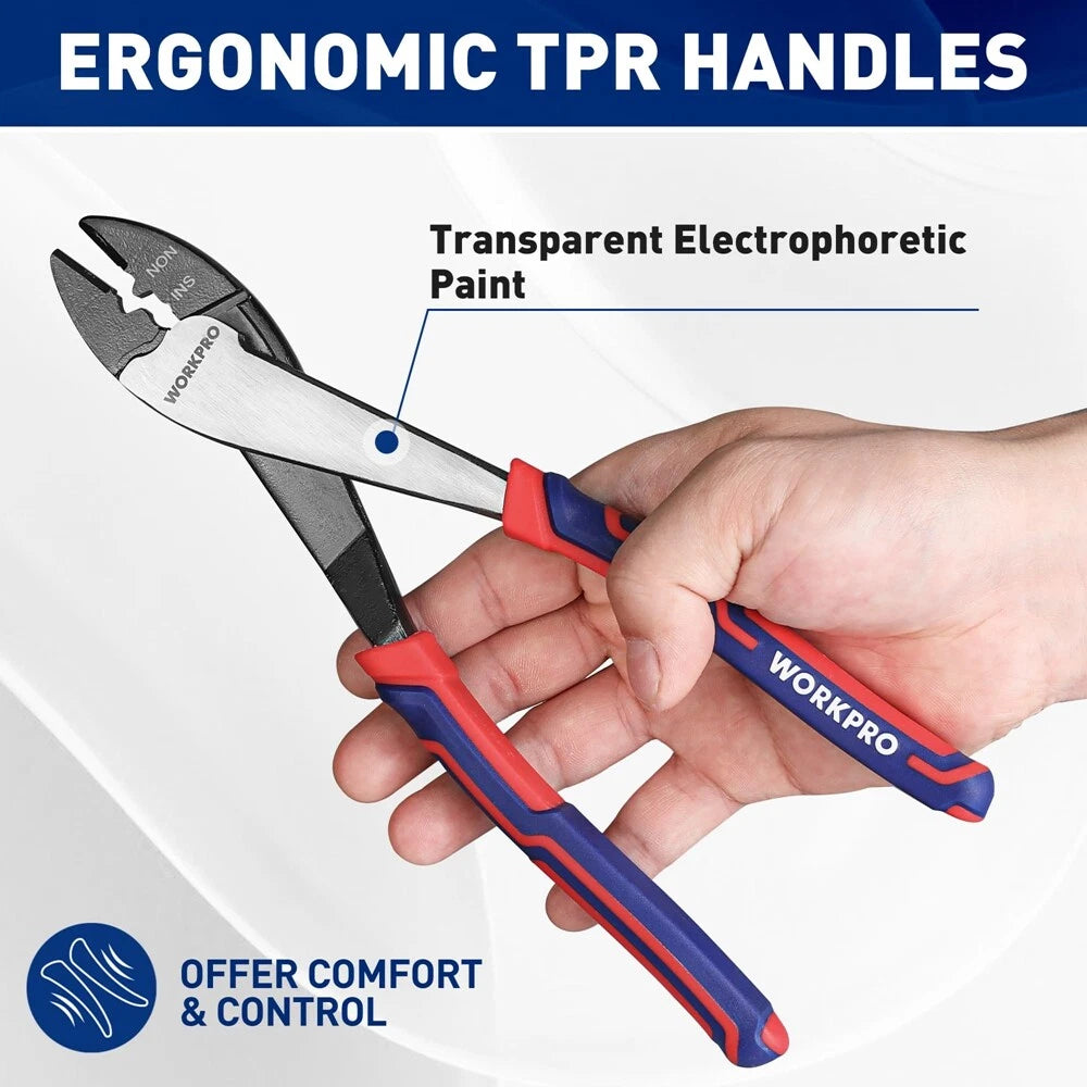 Workpro 9.5" Wire Cutter/crimper Wire Crimping/cutti<wbr/>ng Tool
