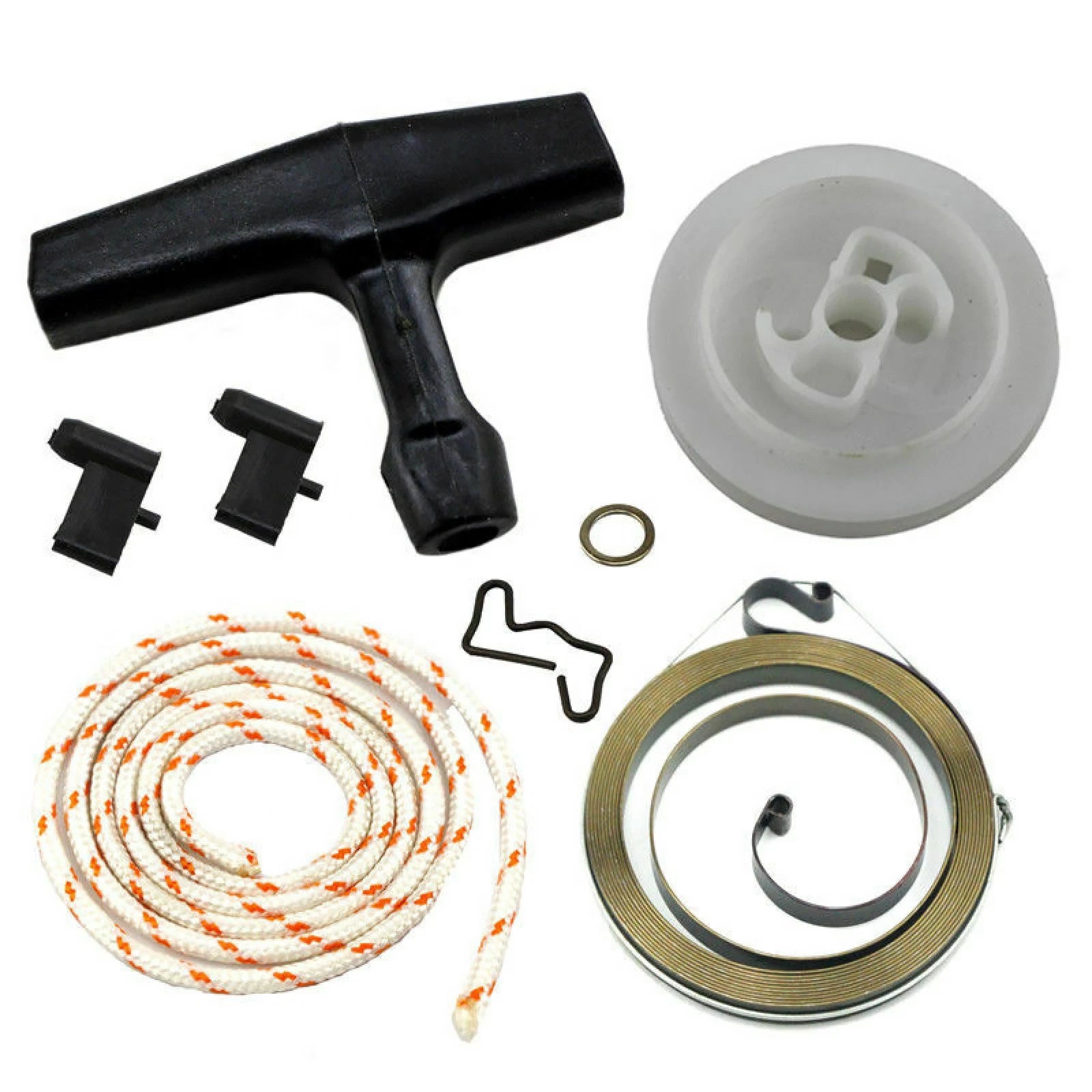 Recoil Rewind Starter Handle Rope Pulley Spring Kit For Stihl 034 036