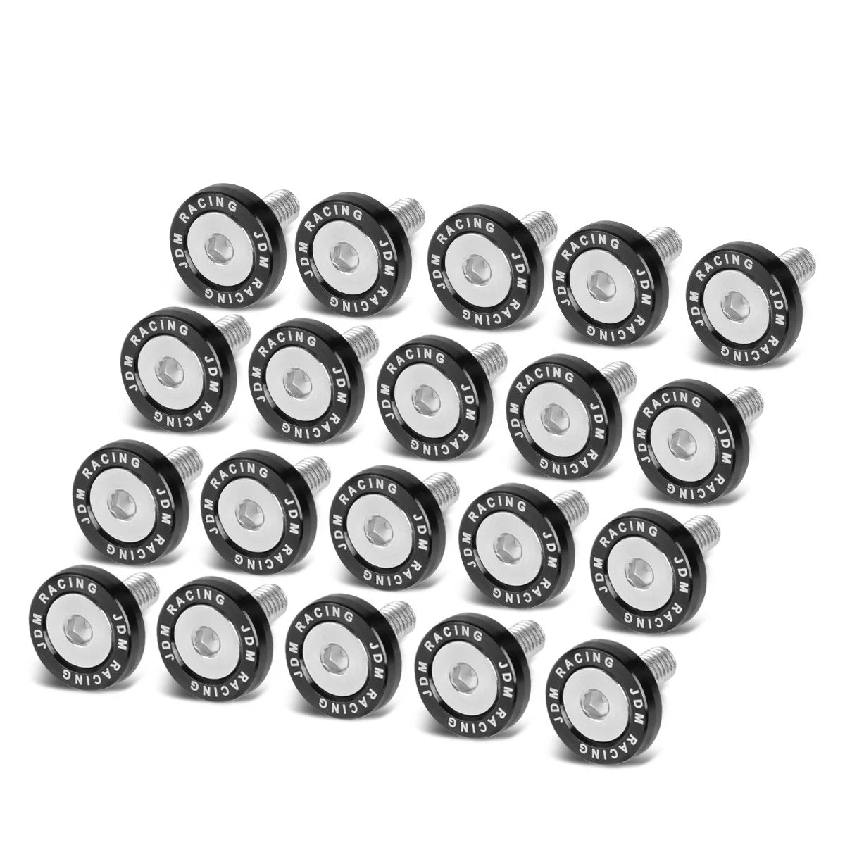 Black 20mm Aluminum Fender Washers Dress Up Kit | Built Supply Co