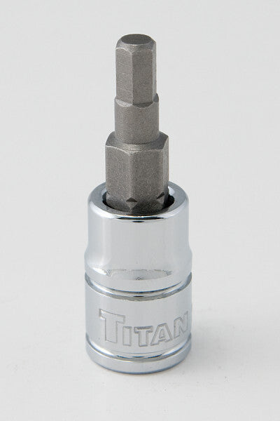 Titan 1/4-Inch Drive Hex Bit Socket 4mm by Titan
