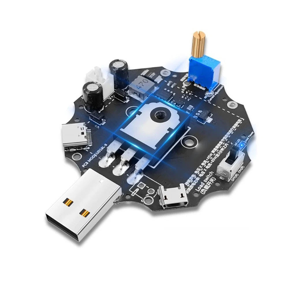 Usb Dc Electronic Load Resistor 65W Constant Current Discharge Tester