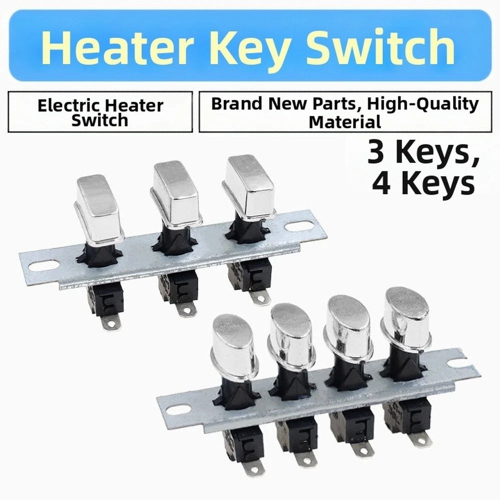 Manual Control Switch For Electric Heaters With 3 Button And 4 Button