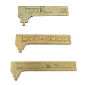 Set Of 3 Brass Gauges 2.5", 3" & 4" – Vintage Style Solid Brass