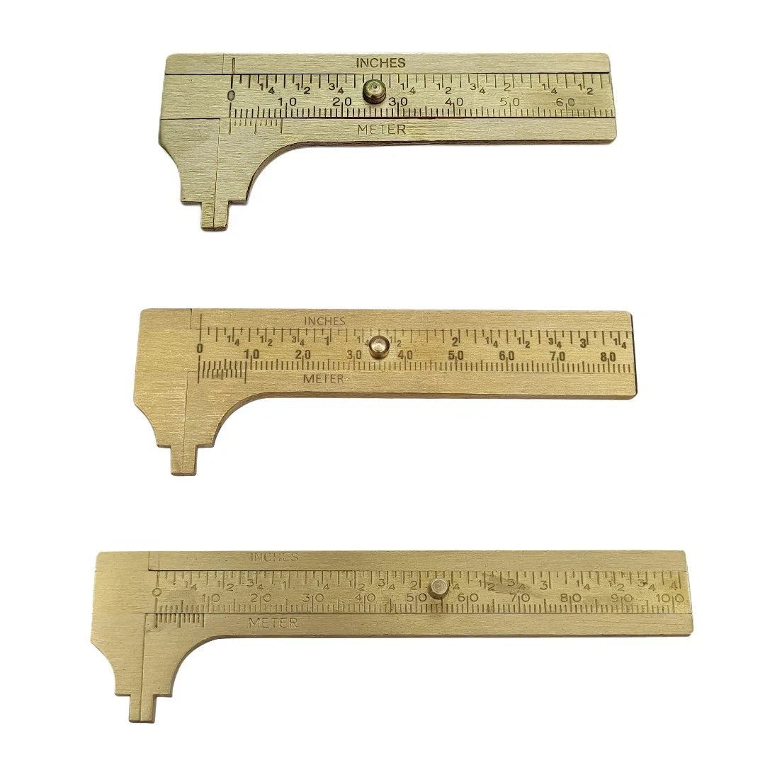 Set Of 3 Brass Gauges 2.5", 3" & 4" – Vintage Style Solid Brass