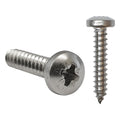 No.2 / 2.2mm x 9.5mm Stainless Steel Pozi Self Tapping Pan Head Screws