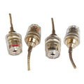 4mm Banana Plug To 2mm Pin Gold Plated Connector Hifi Cable Adapter