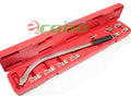 17" Damper Pulley Puller Tensioner Wrench Set w/8pc 12pt Interchangeable Head