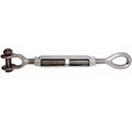 Stainless Steel T316 Mil-spec 1-1/4" X 12" Jaw Eye Turnbuckle 12,500
