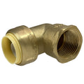 1 Pack XFITTING. 3/4" Push Fit x 3/4" Female Elbow, Lead Fre