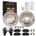 Front Brake Rotors + Ceramic Brake Pads for Honda Accord 2013-2022 EX