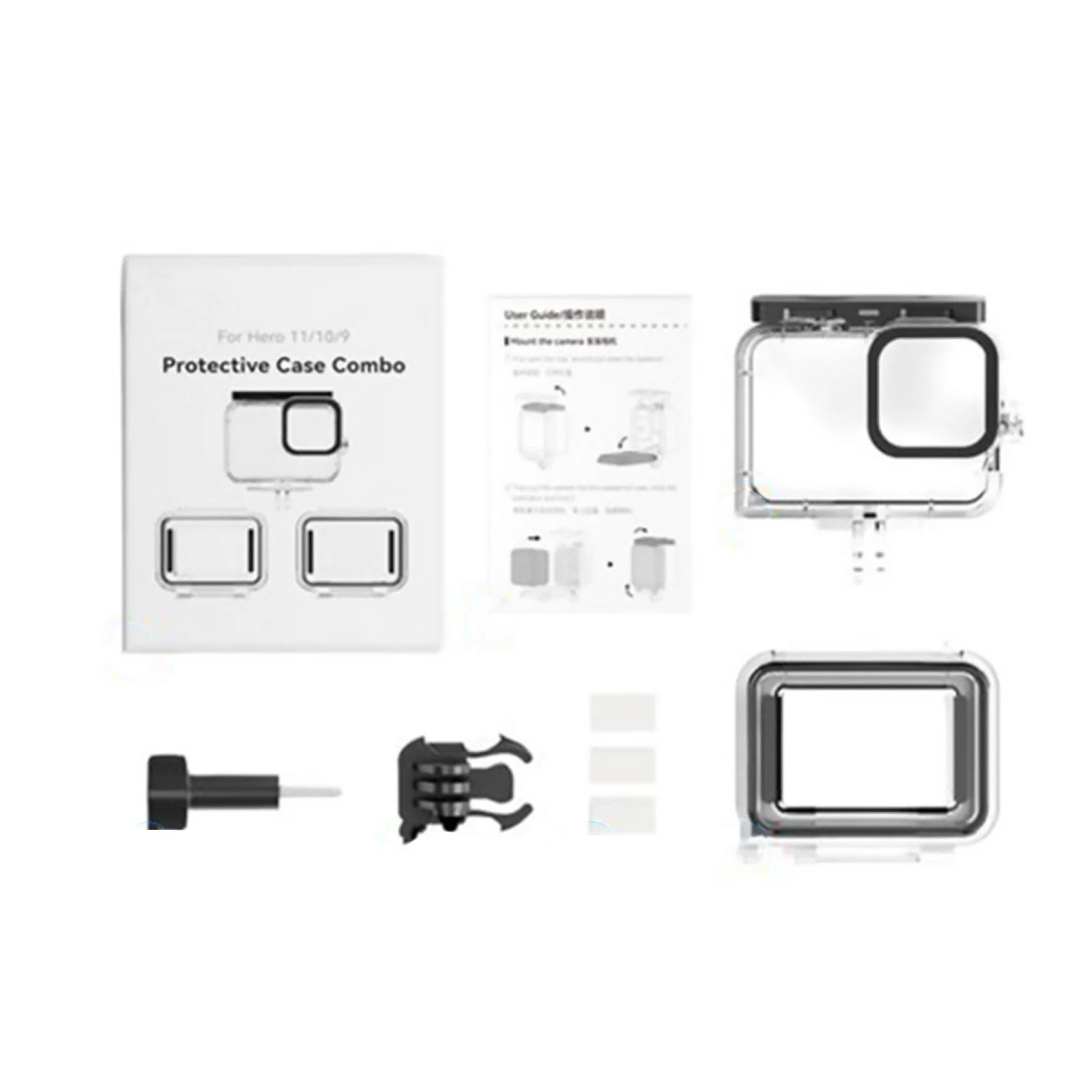 45m Waterproof Plastic Protective Case Combo Underwater Photography