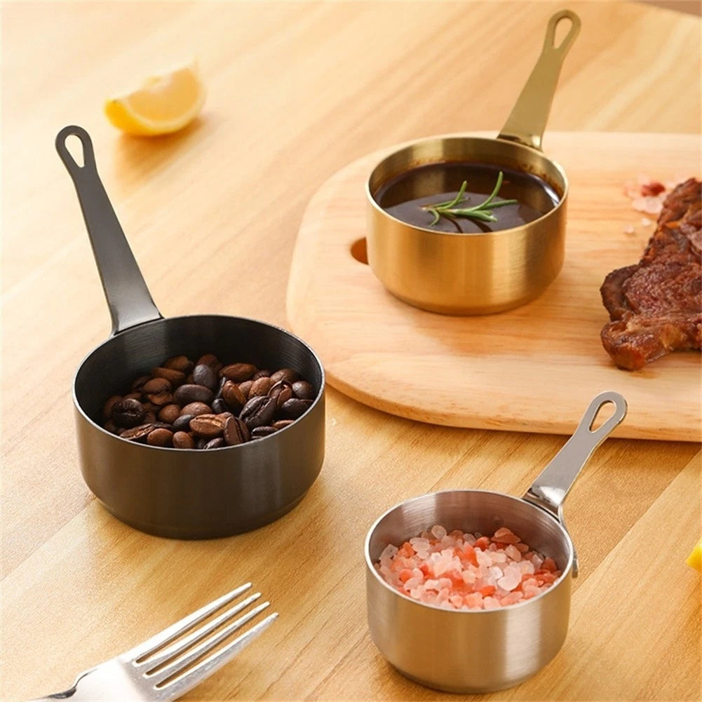 Stainless Steel Sauce Bowls Set Of 3 For Dipping And Serving 60ml