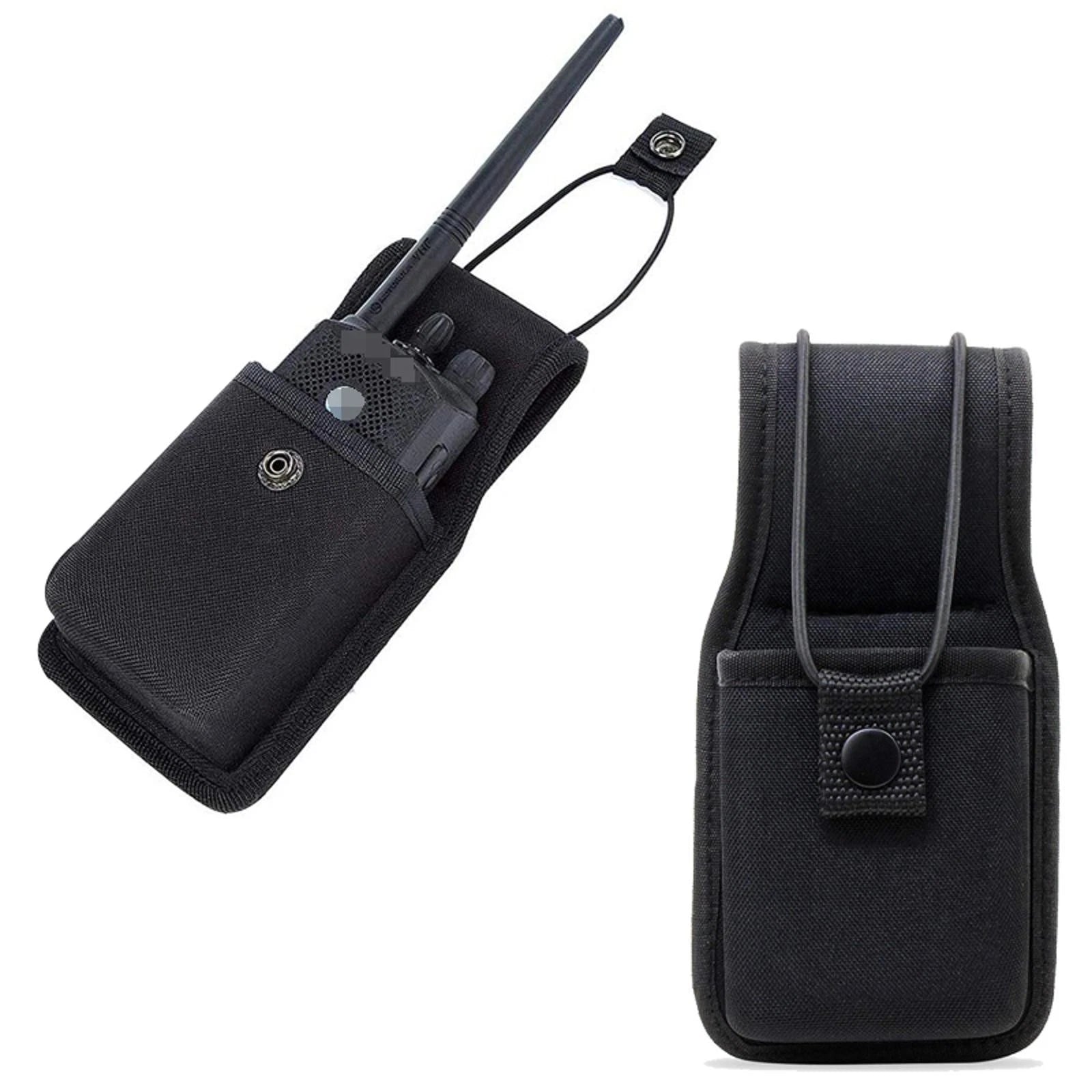 Black Storage Bag Case Holster Pouch For Universal Two Way Radio