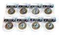 8 VULCAN 2" COARSE STEEL WIRE BRUSH WHEELS 1/4" QUICK CHANGE HEX SHANK 7306