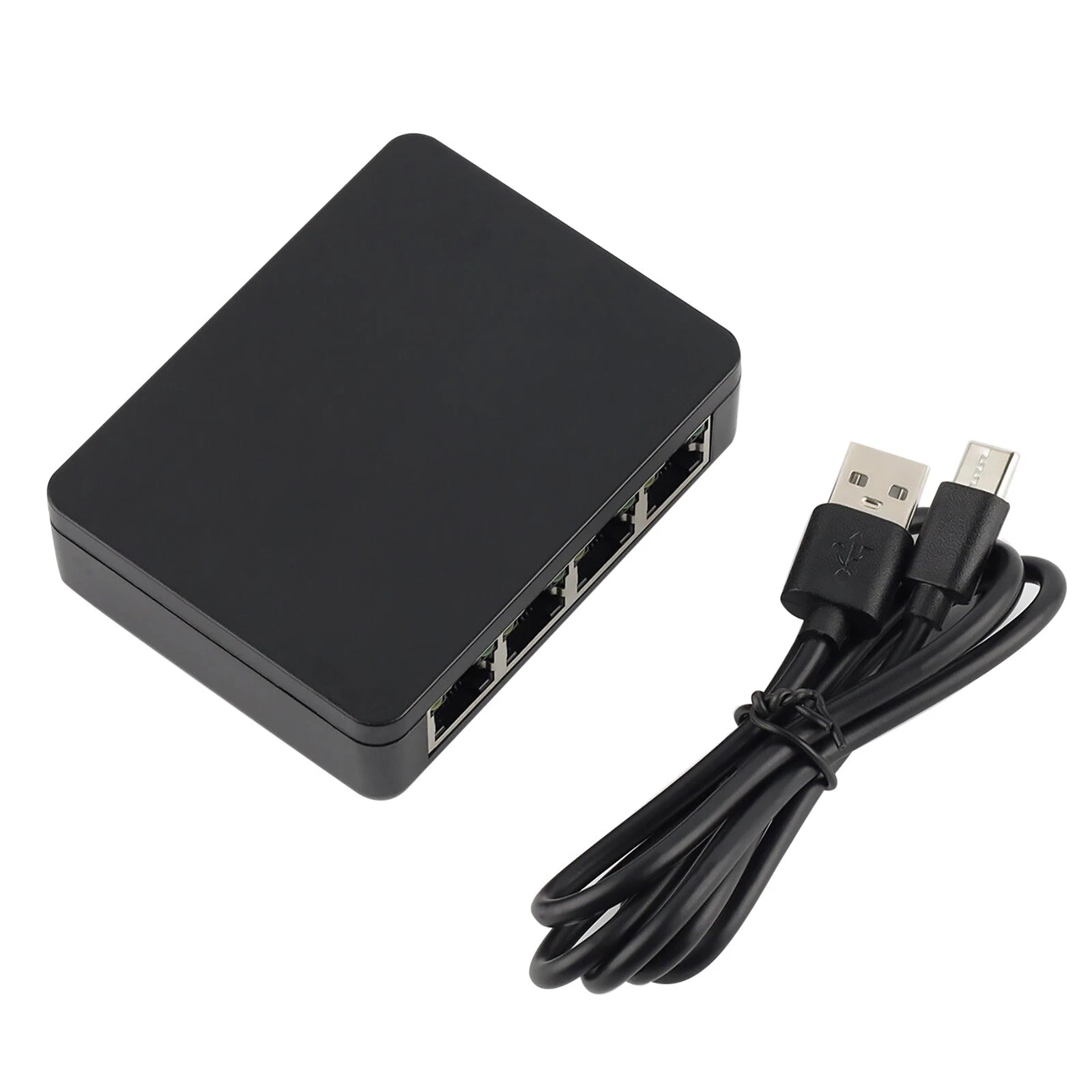1 To 4 Ways 1000mbps Rj45 Lan Network Internet Ethernet Splitter